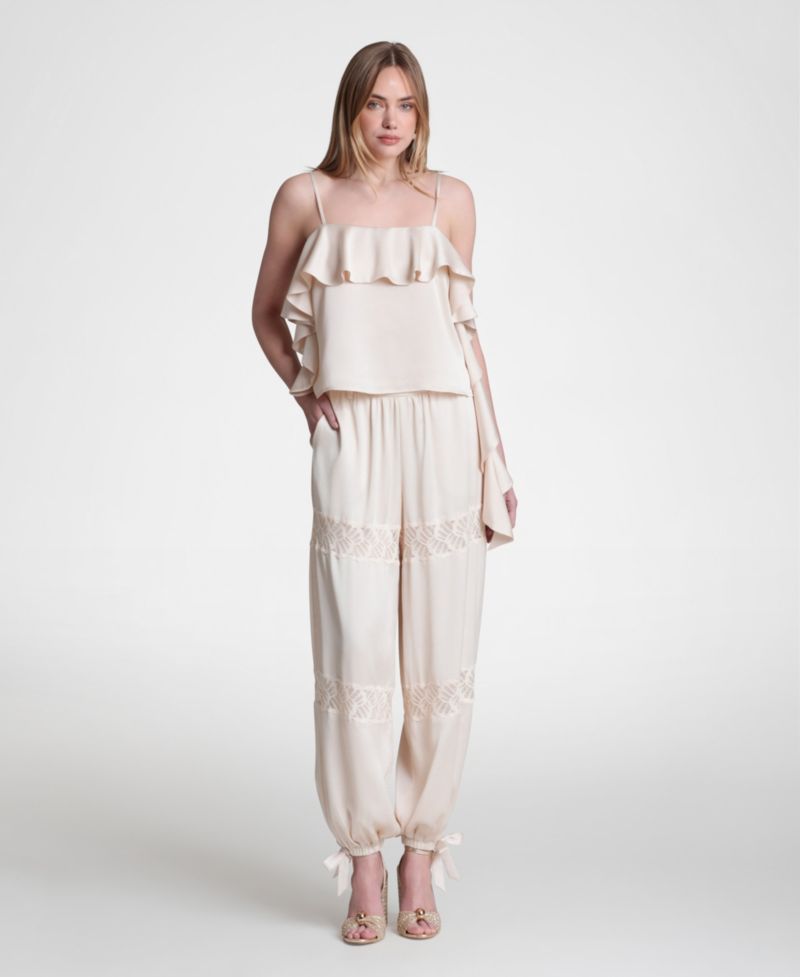 Women's Lace Combo Balloon Pants