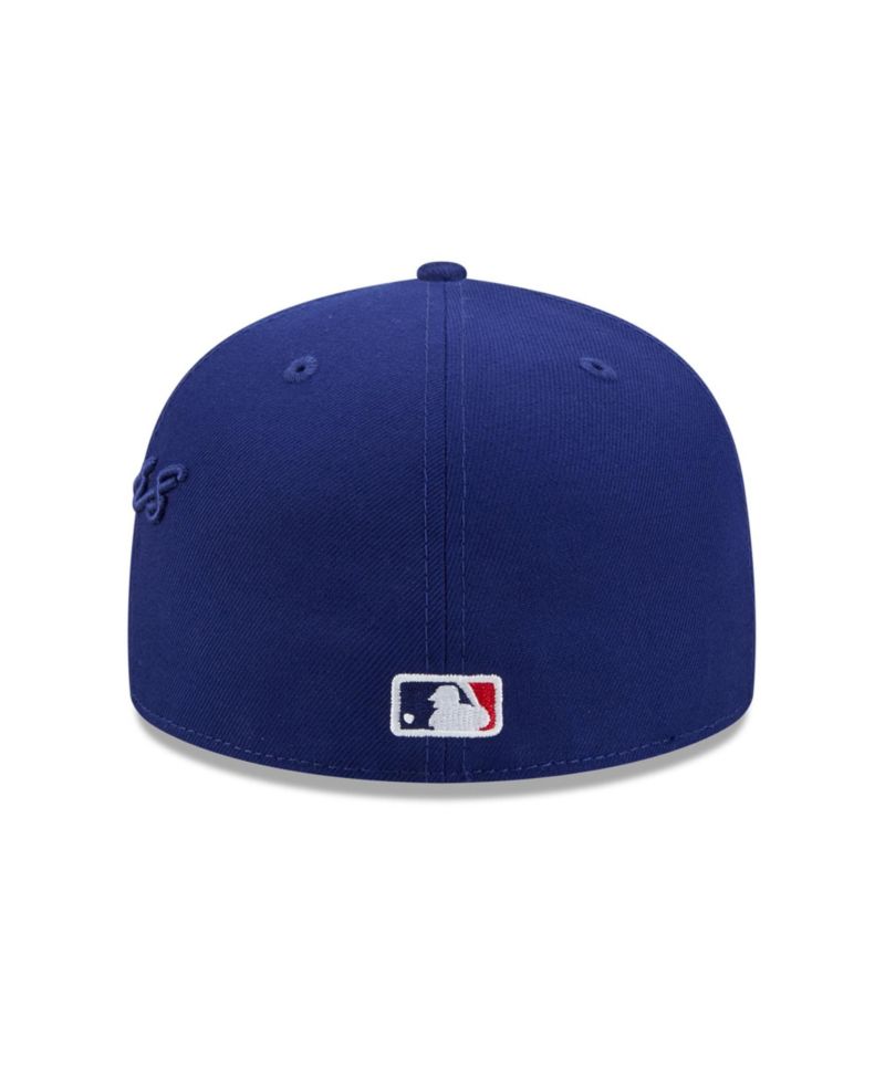 Men's Royal Los Angeles Dodgers Side Script 59FIFTY Fitted Hat