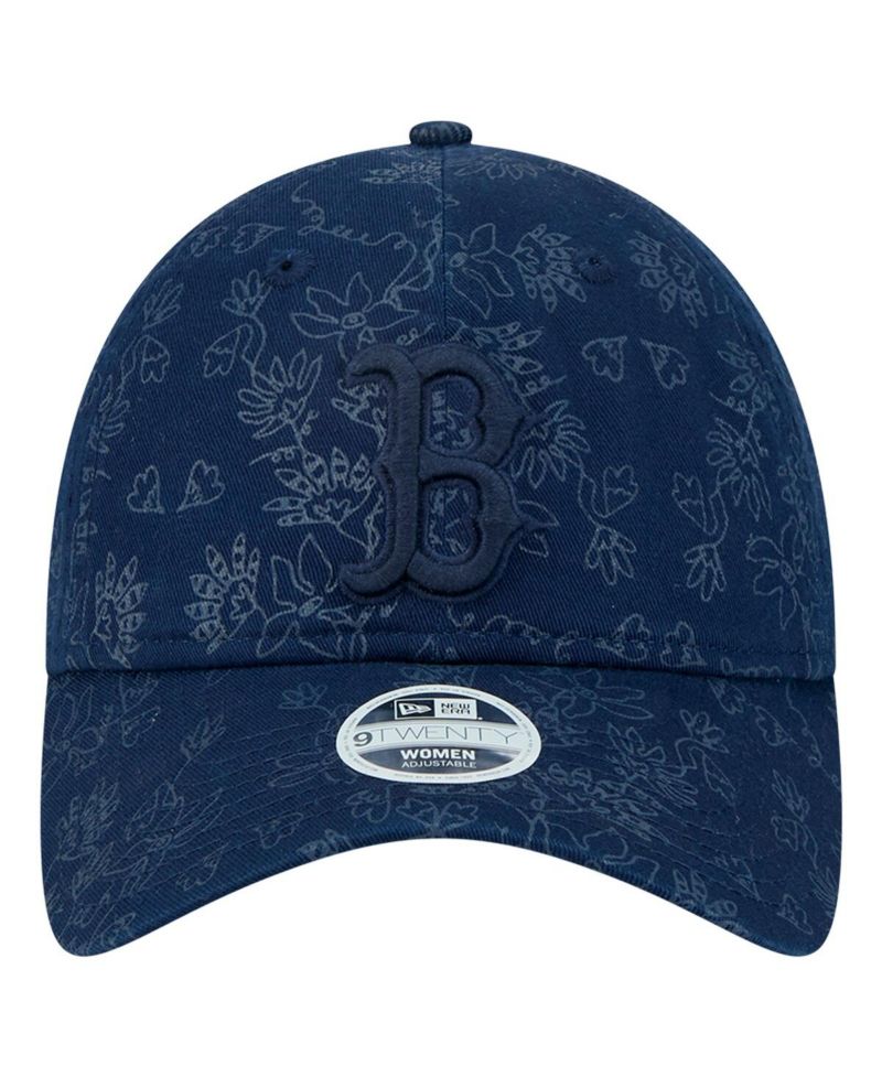 Women's Navy Boston Red Sox Tonal Floral 9TWENTY Adjustable Hat