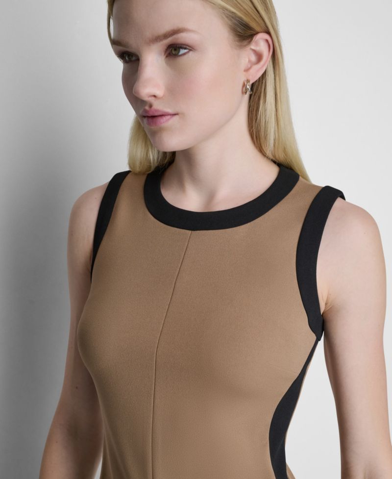 Women's Sleeveless Fit and Flare Mini Dress