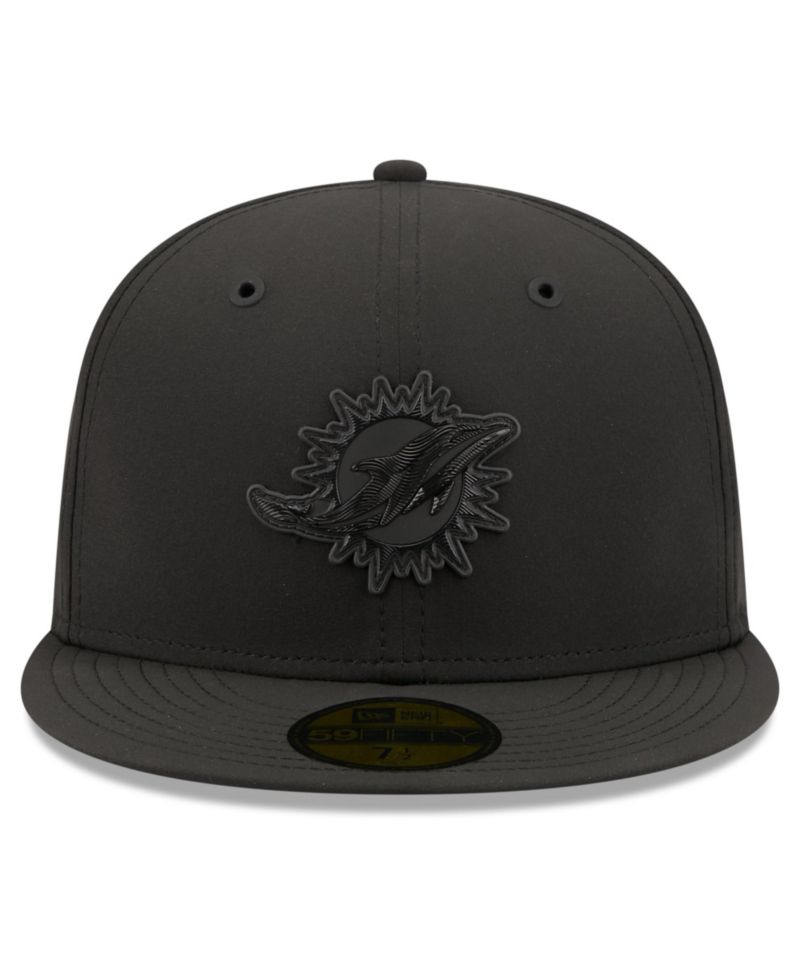 Men's Black Miami Dolphins 2026 Sideline 59FIFTY Fitted Hat