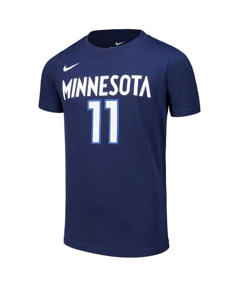 Big Boys and Girls Naz Reid Navy Minnesota Timberwolves Icon Edition Name & Number T-Shirt