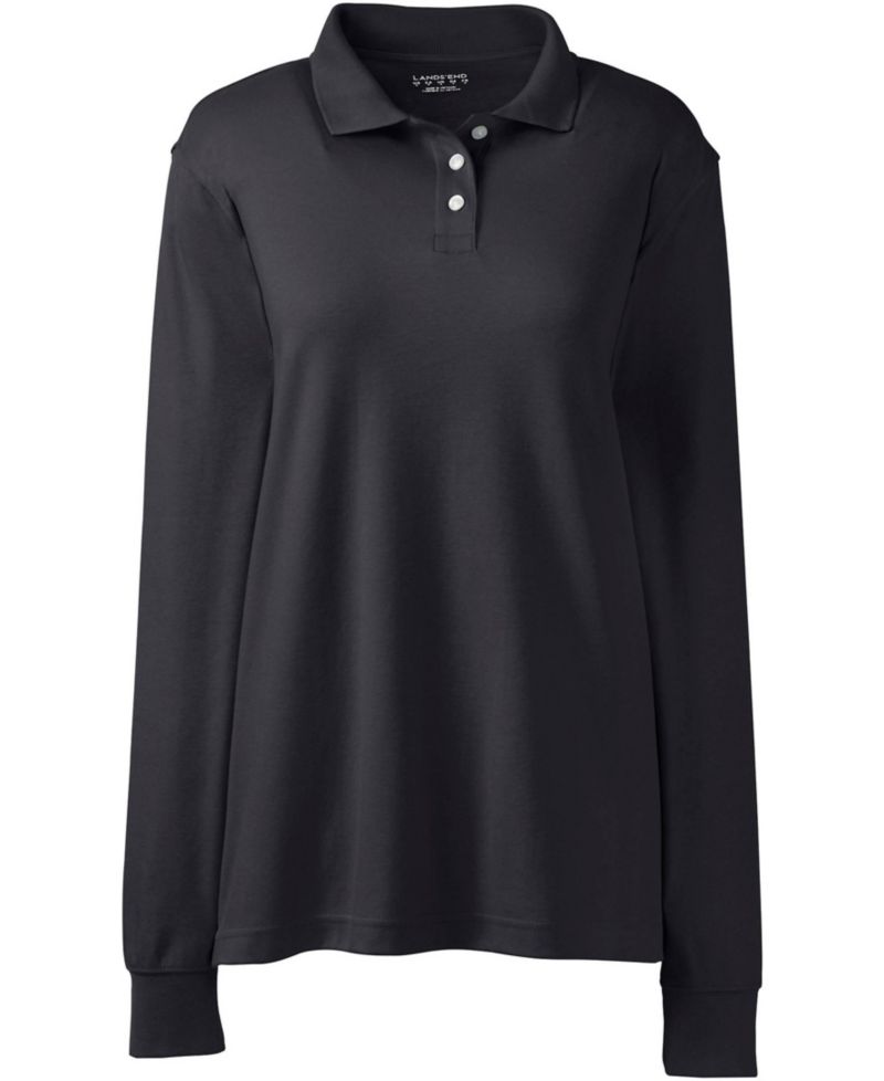 Women's Long Sleeve Interlock Polo Shirt