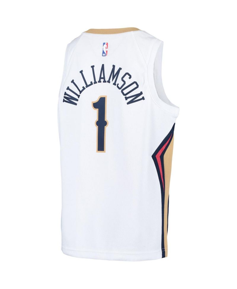 Big Boys Zion Williamson White New Orleans Pelicans Swingman Player Jersey - Association Edition