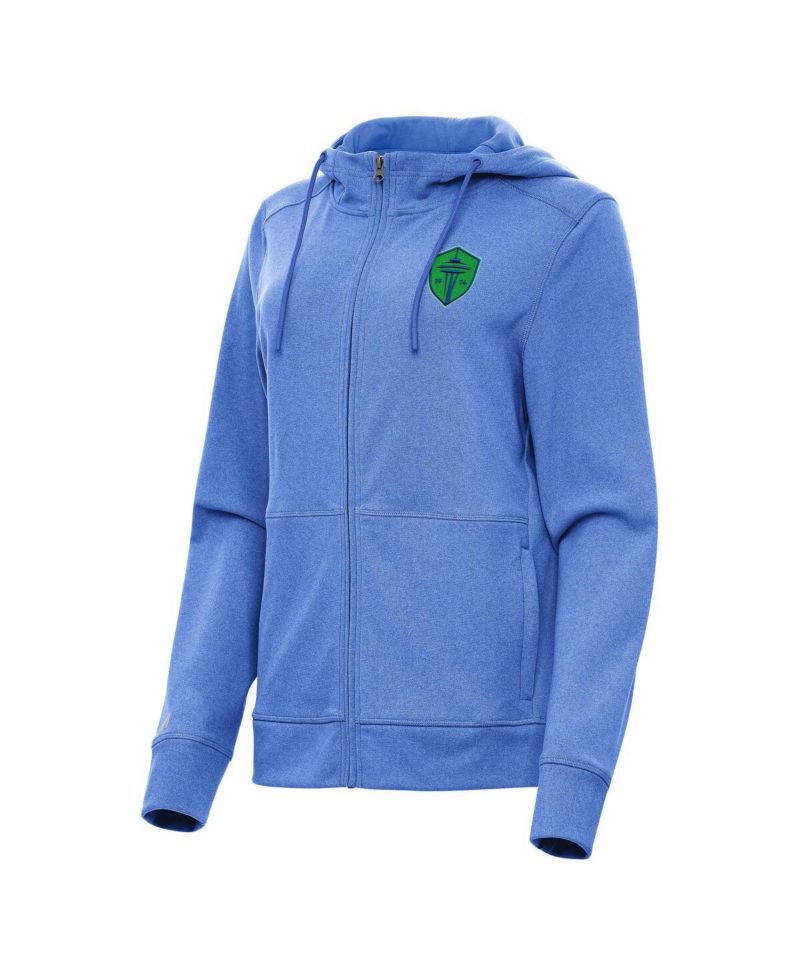Women's Heather Royal Seattle Sounders FC Seeker Full-Zip Hoodie
