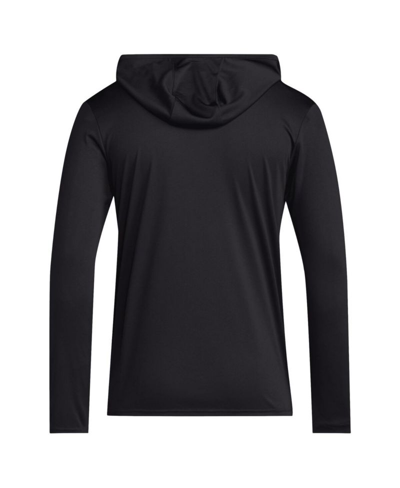 Men's Black Grambling Tigers 2024 Sideline Hooded Long Sleeve T-Shirt