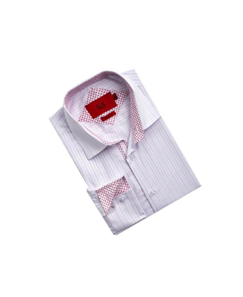 Men's Slim Fit Striped Button-Down Shirt