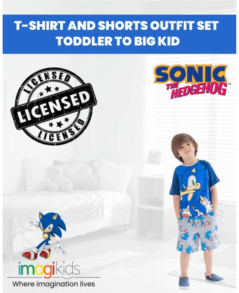 Toddler Boys 2T -20 Graphic T-Shirt and French Terry Shorts Set