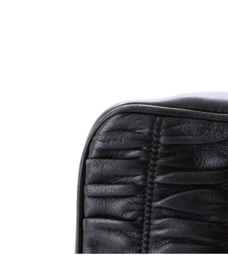 Small Chain Flap Shoulder Bag Nappa Gaufre