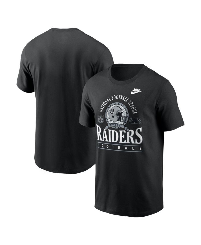 Men's Las Vegas Raiders Retro Rewind Essential Crew Neck Cotton T-Shirt