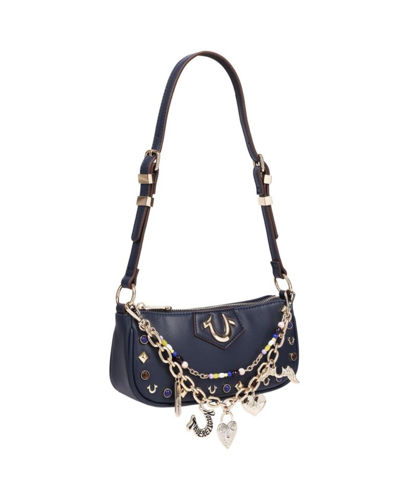 Chain and Studs Shoulder Bag