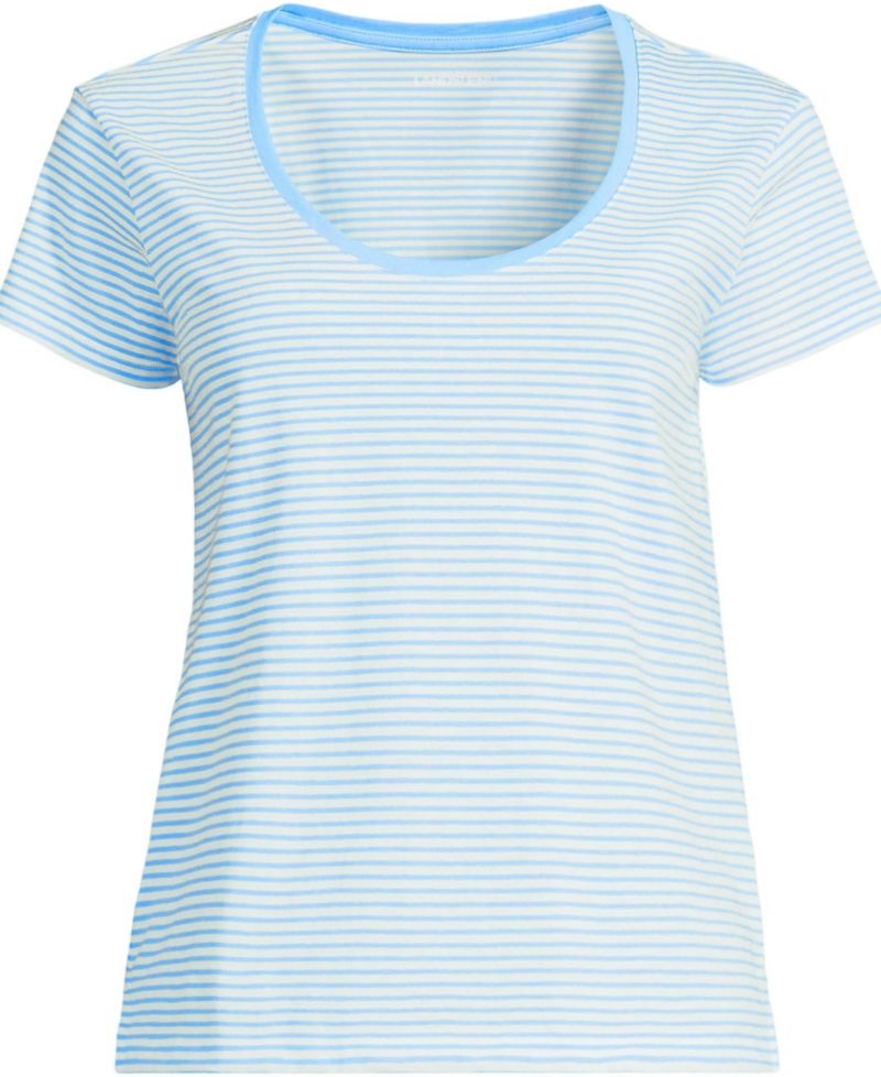 Women's Supima Cotton Tall Short Sleeve Scoop Neck Tee