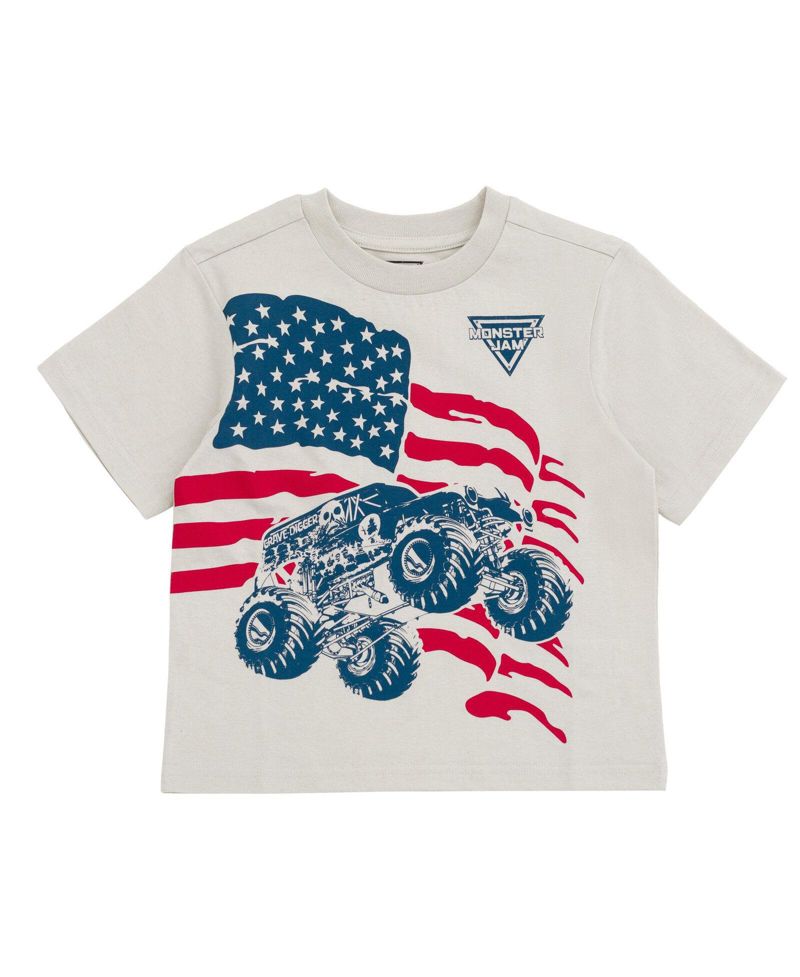 Grave Digger Matching Family Patriotic Short Sleeve T-Shirt