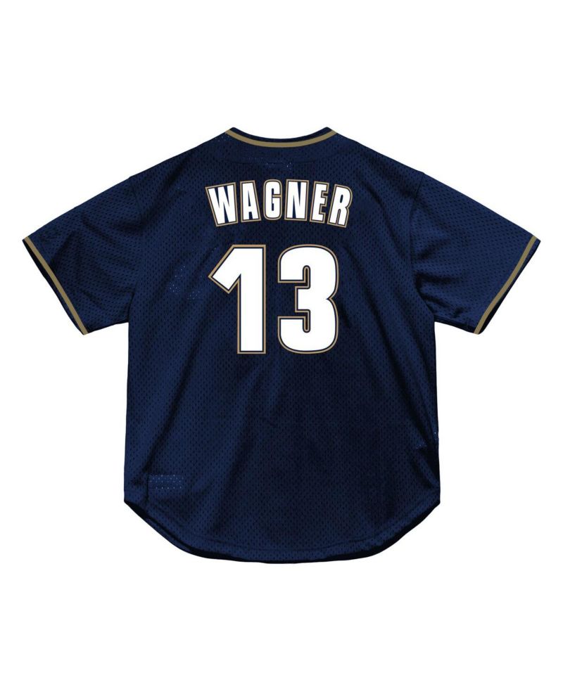 Men's Billy Wagner Navy Houston Astros Authentic Batting Practice Jersey