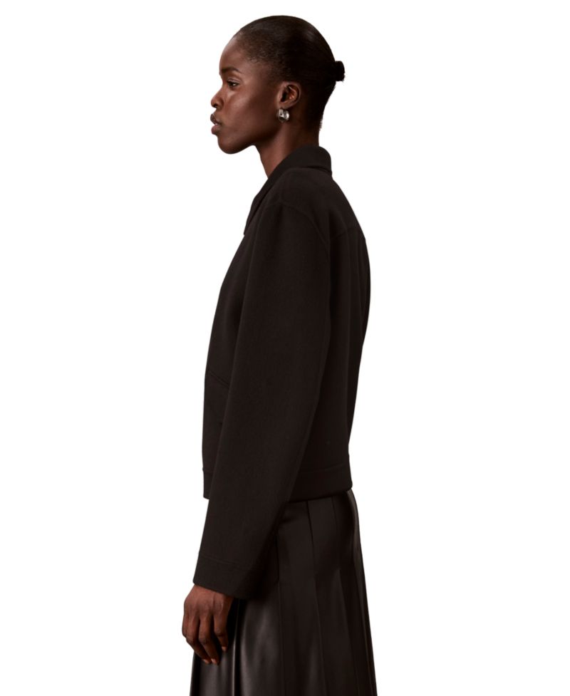 Women's Zip-Front Unlined Wool-Blend Jacket