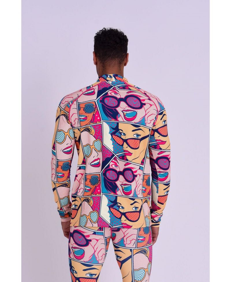 Men's Baselayer Top - Comic Book Candy