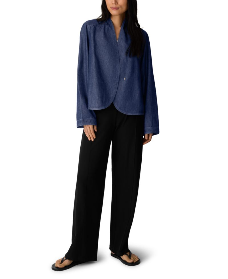 Women's Lightweight Curved-Front Denim Jacket