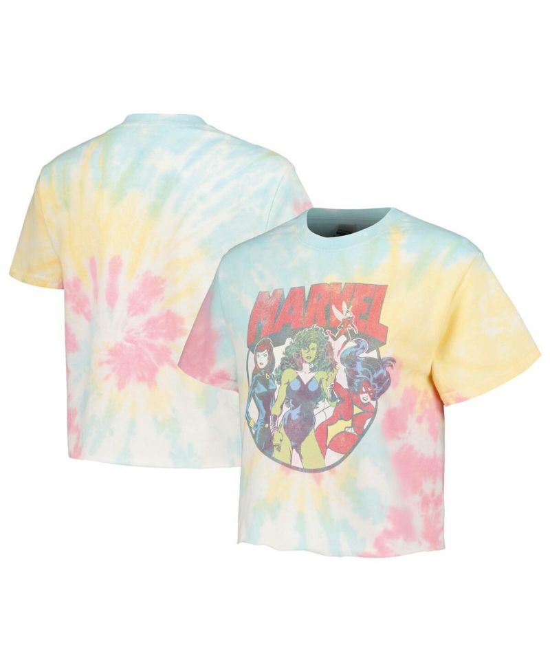 Men's and Women's Marvel Gals Tie-Dye T-Shirt