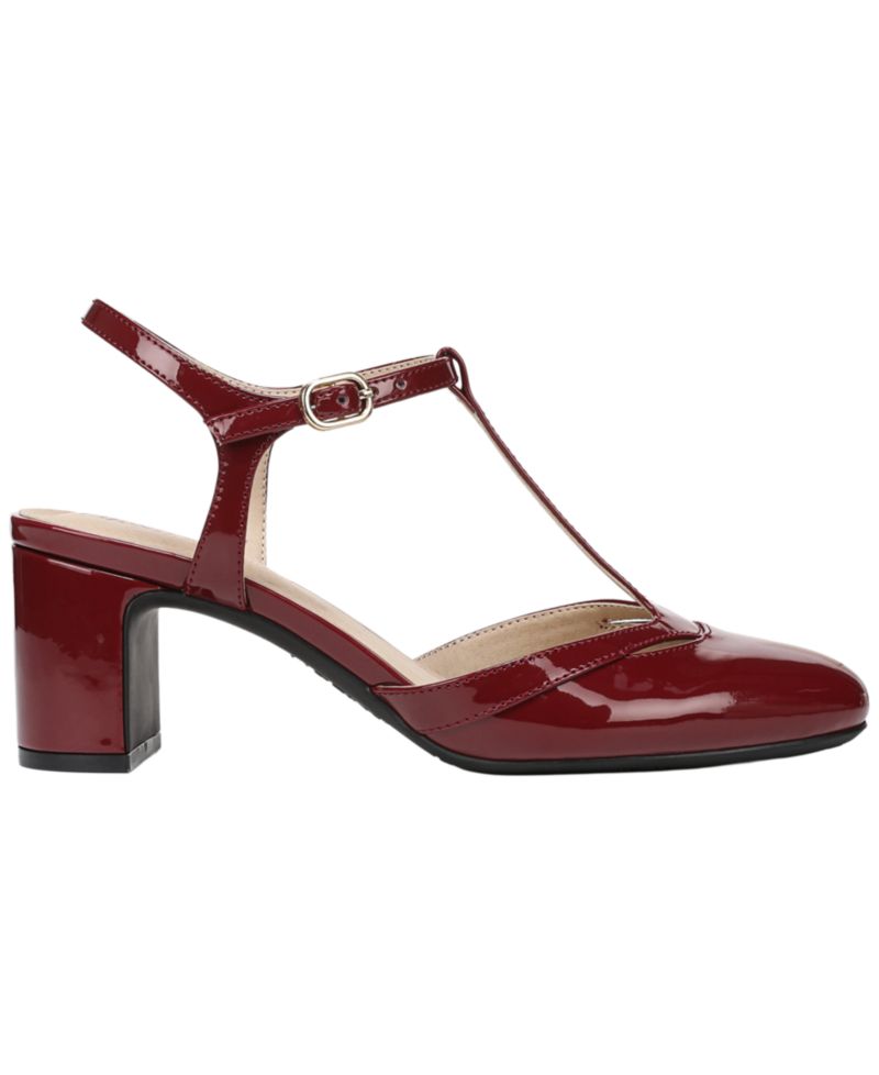 Women's Toni T-Strap Pointed Toe Pumps