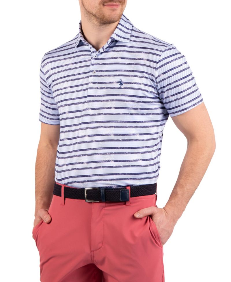 Men's Men,s Stars and Stripes Printed Performance Polo