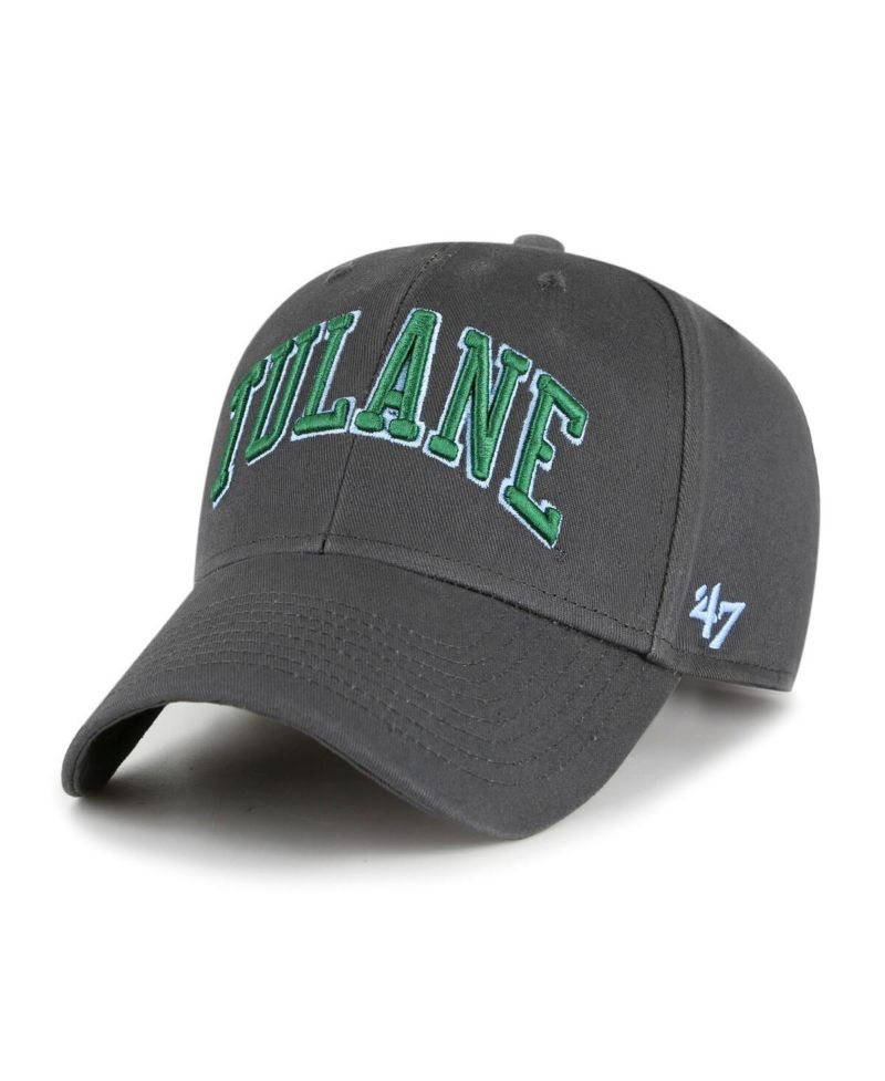 Men's Charcoal Tulane Green Wave Legend Lone Script MVP Adjustable Hat