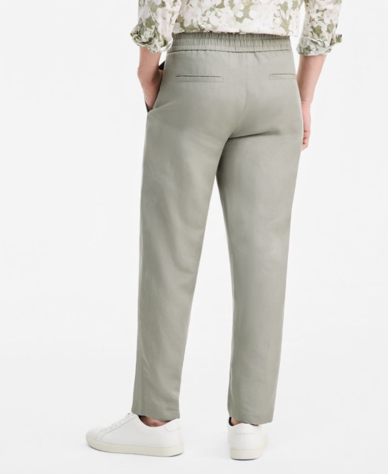 Men's Lightweight Linen Drawstring Pants