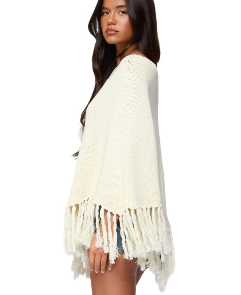 Women's Kamila Fringe Knit Poncho