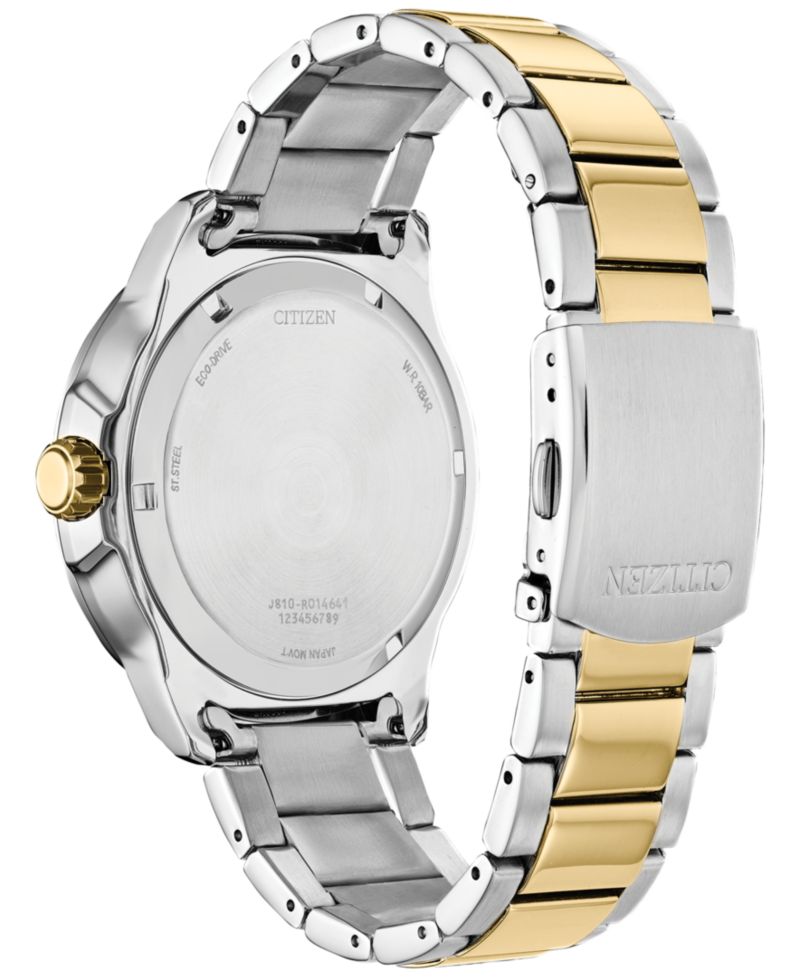Men's Sport Two-Tone Stainless Steel Bracelet Watch 45mm