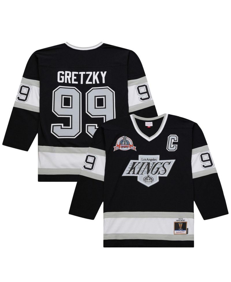 Men's Wayne Gretzky Black Los Angeles Kings Big & Tall 1992/93 Blue Line 2.0 Jersey