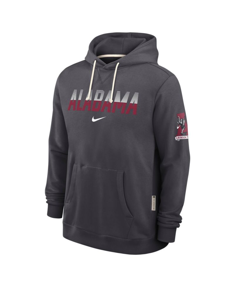 Men's Anthracite Alabama Crimson Tide 2026 Sideline Standard Issue Dri-FIT Hoodie