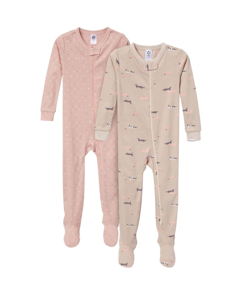 Baby Boys Baby Snug Fit Footed Pajamas, 2-Pack, Dogs