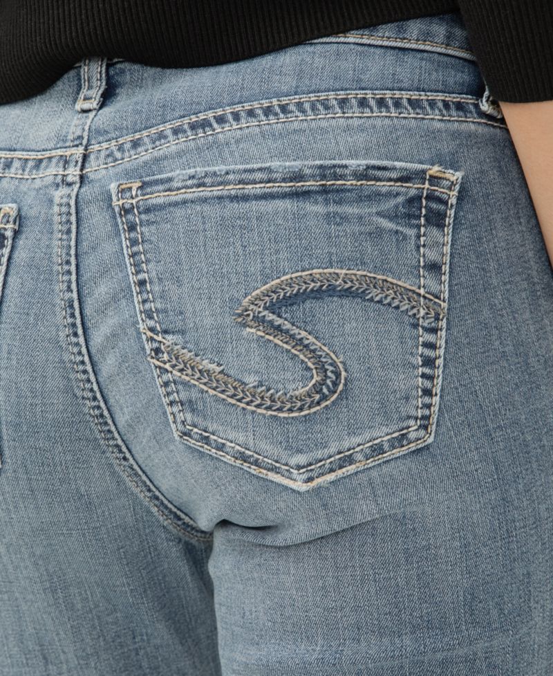 Women's Elyse Mid Rise Comfort Fit Straight Leg Jeans