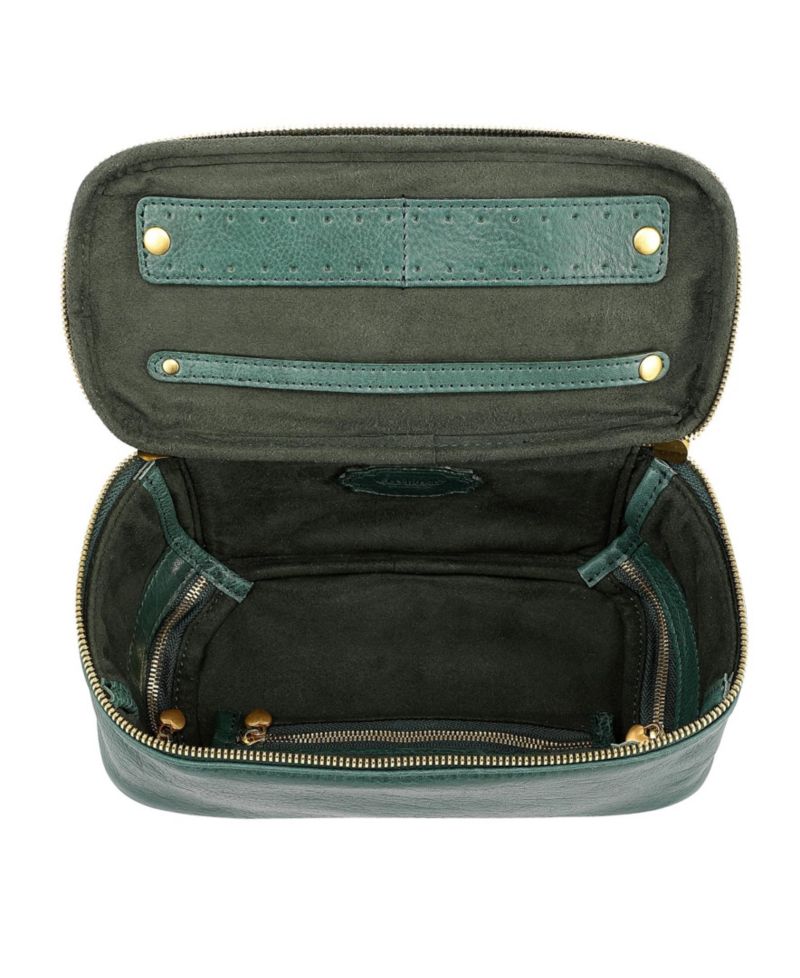 Celosia Rectangular Leather Jewelry Case
