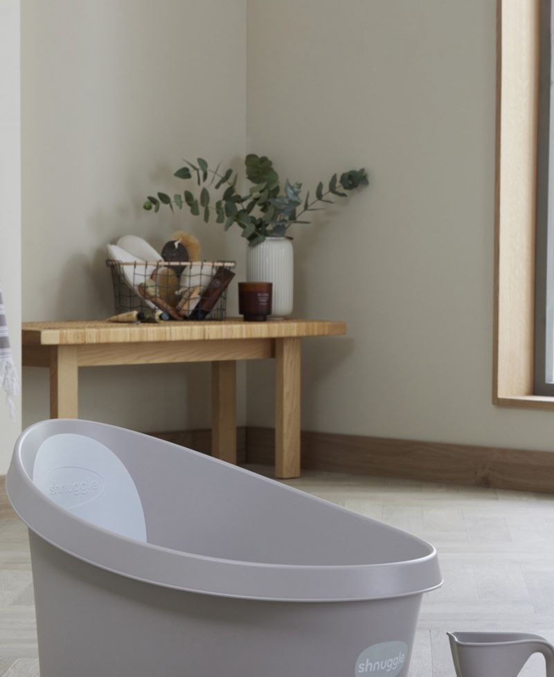 Baby Boys' and Baby Girls' Ergonomic Foam Backrest Bath Tub
