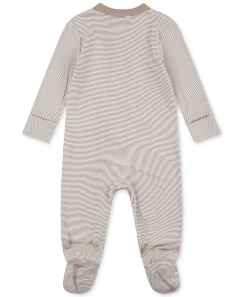 Baby Boy or Girl Viscose Striped Footed Coverall