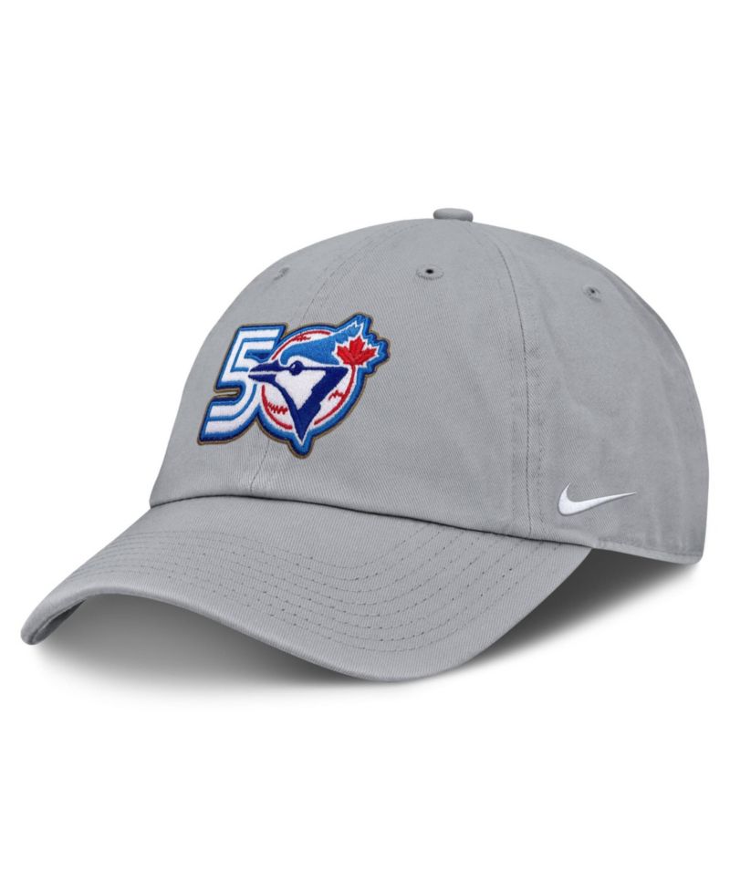 Men's Gray Toronto Blue Jays 50th Season Club Adjustable Hat