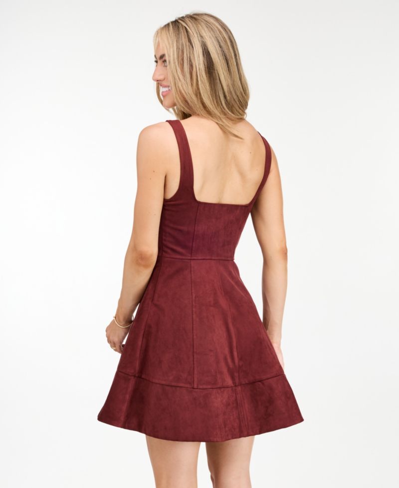 Women's Misty Fit & Flare Square Neck Dress