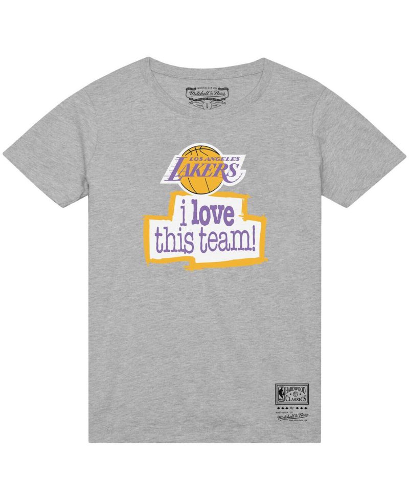 Men's Heather Gray Los Angeles Lakers I Love This Team T-Shirt
