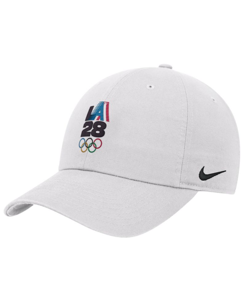 Big Boys and Girls White LA28 Summer Olympics Club Adjustable Hat