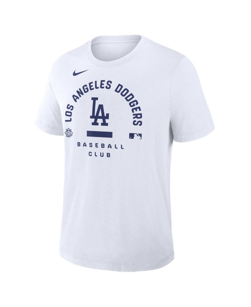 Men's White Los Angeles Dodgers Authentic Collection Early Work Tri-Blend Dri-FIT T-Shirt