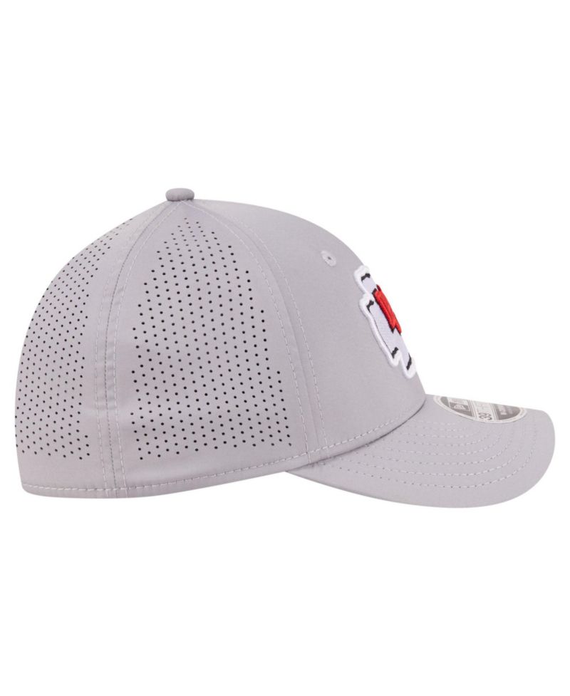 Men's Gray Kansas City Chiefs 39THIRTY M-Crown Stretch Hat