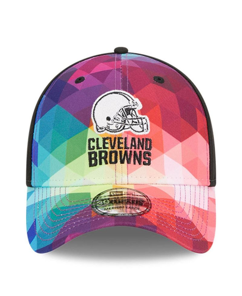 Men's and Women's Multicolor, Black Cleveland Browns 2023 NFL Crucial Catch 39THIRTY Flex Hat