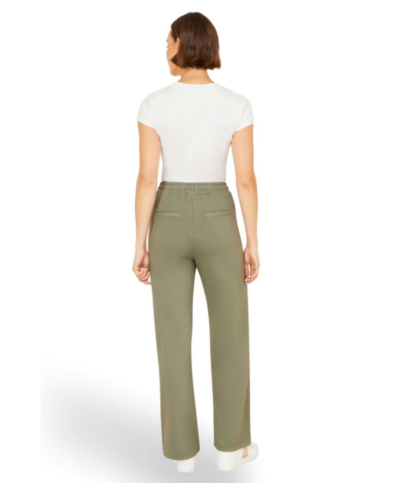 Women's Relaxed Stretch Wide Leg Trousers
