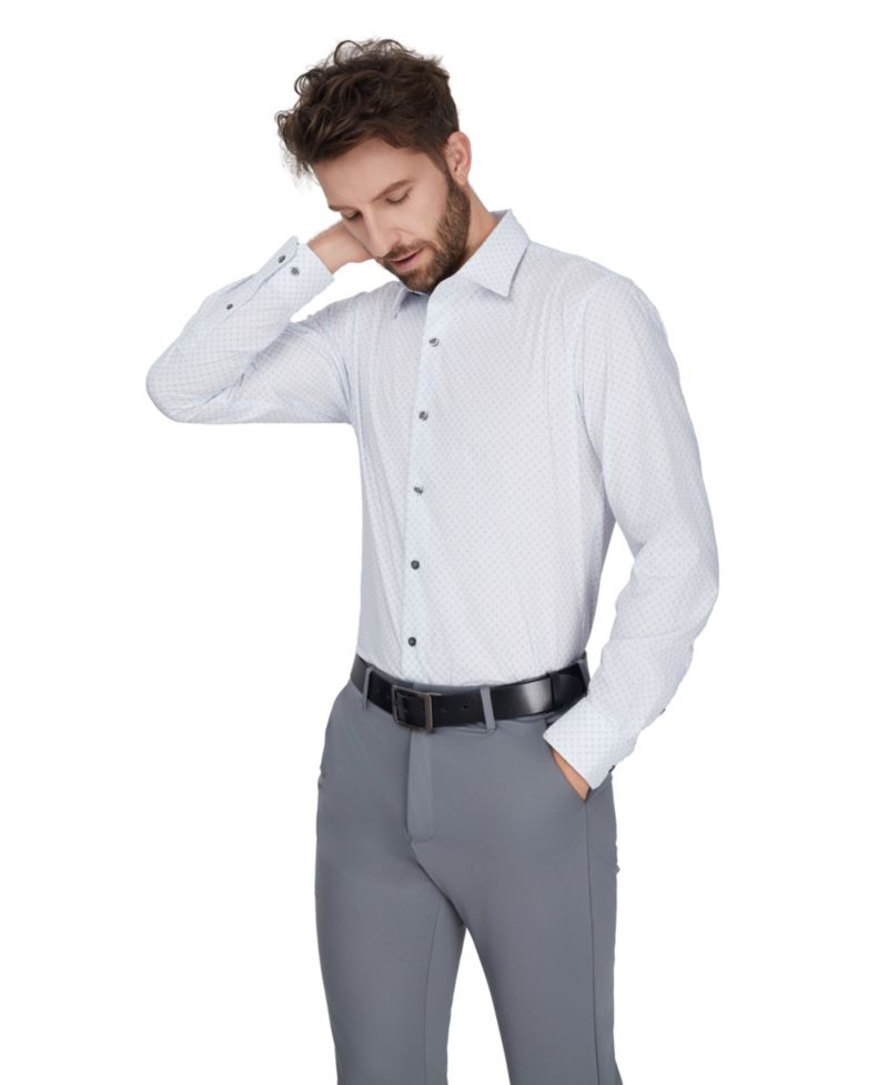 Men's Slim-Fit Stretch Dress Shirt