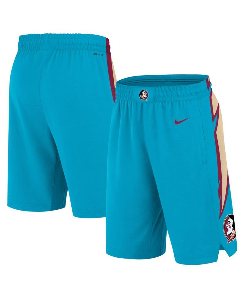 Men's Turquoise Florida State Seminoles Alternate Replica Performance Basketball Shorts