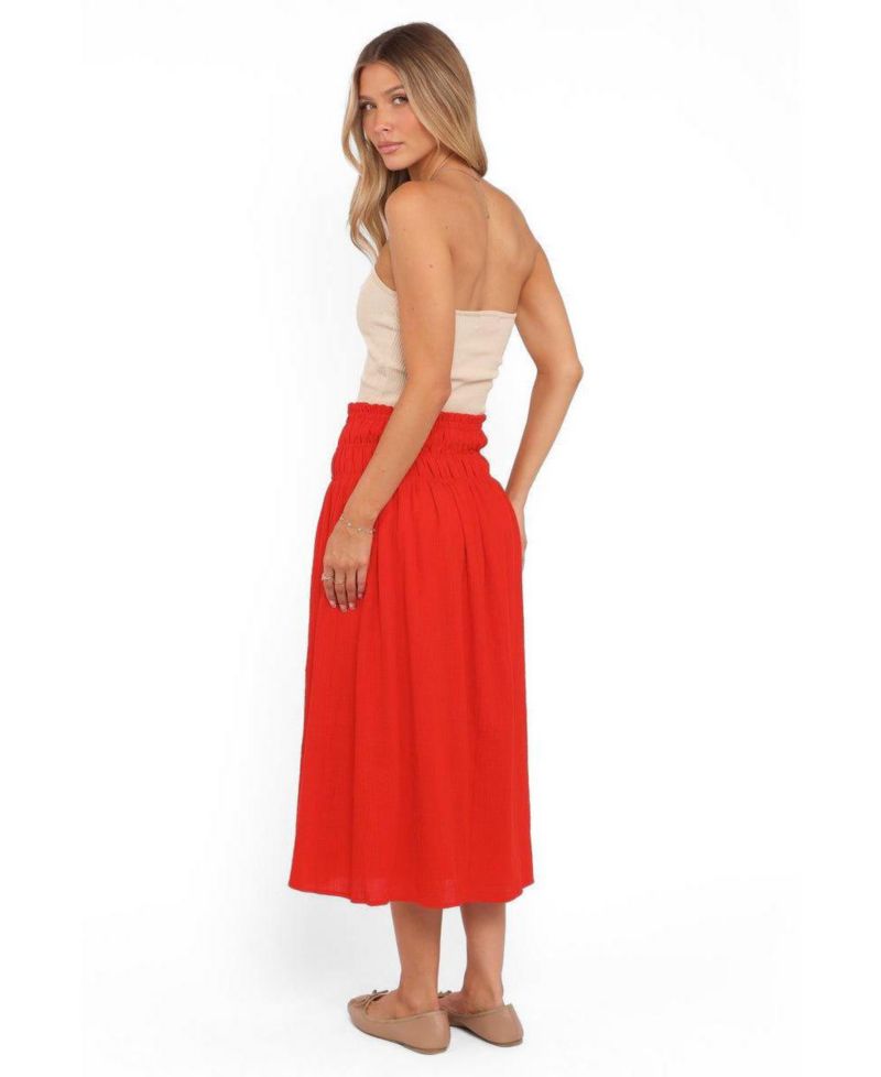 Women's High-Waisted A-Line Mattea Maxi Skirt