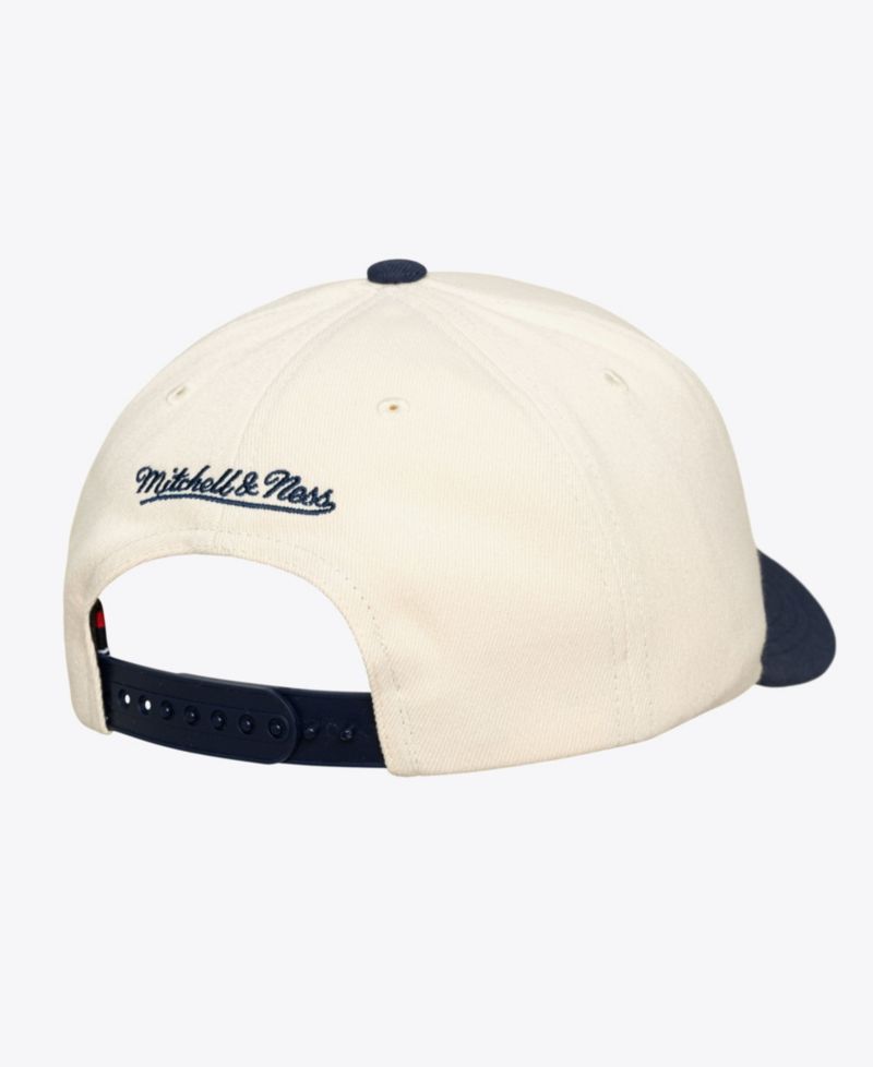 Men's Cream/Navy New York Yankees Flawless Stretch-Snapback Hat