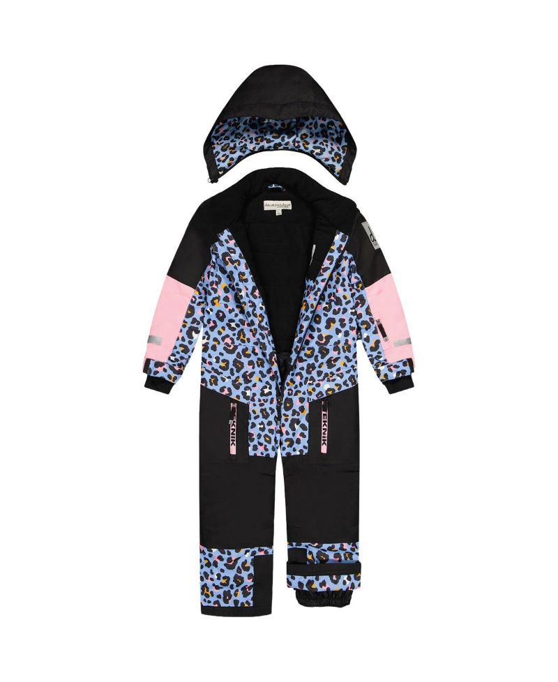 Little and Big Girl ( size 6 to 16 ) One Piece Teknik Leopard Print
