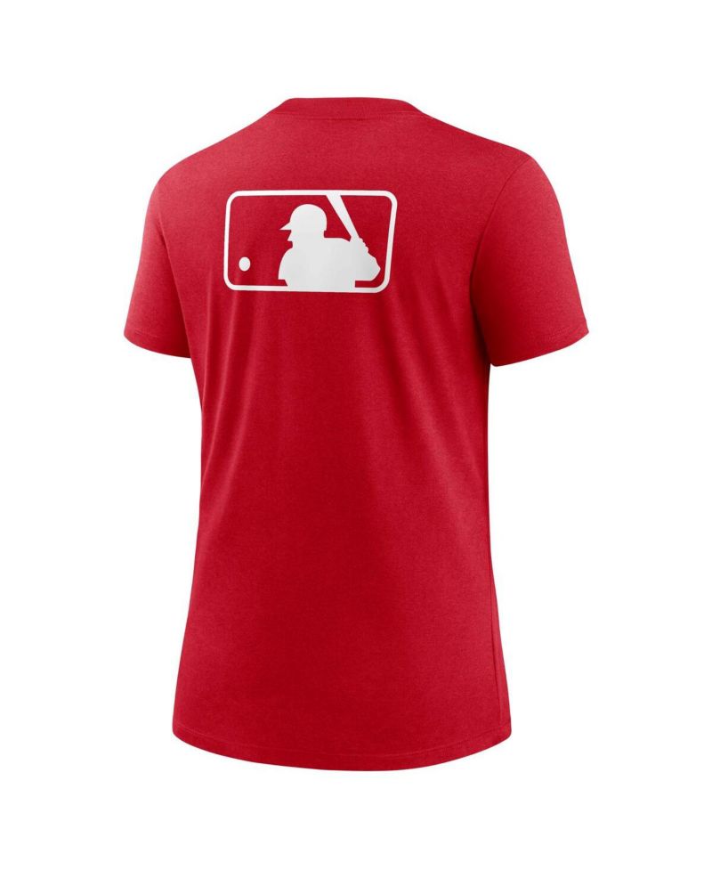 Women's Red Washington Nationals Authentic Collection Early Work Tri-Blend T-Shirt