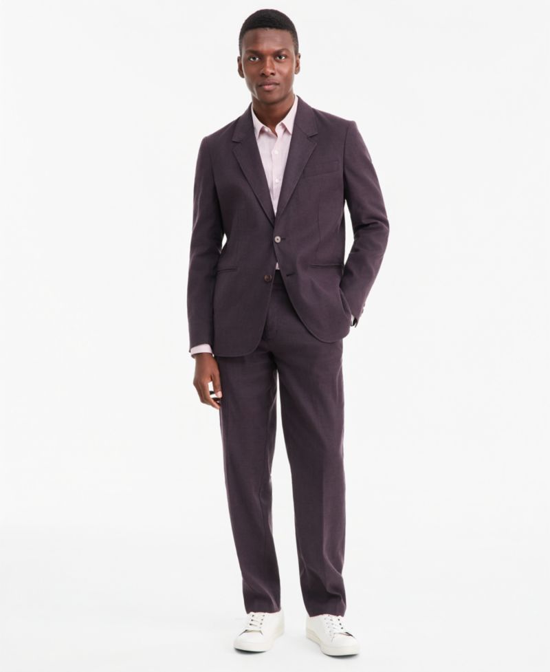 Men's Linen-Blend Tech Two-Button Blazer, Macy's Exclusive